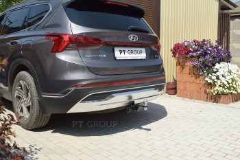 14 799 р. Фаркоп Petroil Tuning (съемный квадрат) Hyundai Santa Fe TM рестайлинг (2020-2022)  с доставкой в г. Тольятти. Увеличить фотографию 2