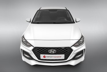 17 999 р. Передний бампер Quant Romb Hyundai Solaris HCR седан дорестайлинг (2017-2020) (Комплектация Комфорт, Неокрашенный)  с доставкой в г. Тольятти. Увеличить фотографию 3