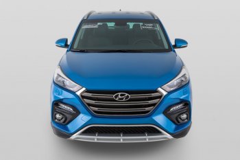 17 999 р. Передний бампер YT Hyundai Tucson TL дорестайлинг (2015-2018) (Неокрашенный)  с доставкой в г. Тольятти. Увеличить фотографию 6