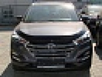 3 399 р. Дефлектор капота SIM Hyundai Tucson TL дорестайлинг (2015-2018)  с доставкой в г. Тольятти. Увеличить фотографию 2