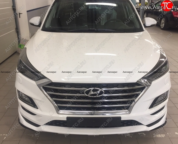 6 799 р. Юбка переднего бампера АВТОКРАТ Hyundai Tucson TL рестайлинг (2018-2021) (Неокрашенная)  с доставкой в г. Тольятти