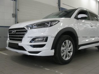 6 799 р. Юбка переднего бампера АВТОКРАТ Hyundai Tucson TL рестайлинг (2018-2021) (Неокрашенная)  с доставкой в г. Тольятти. Увеличить фотографию 3