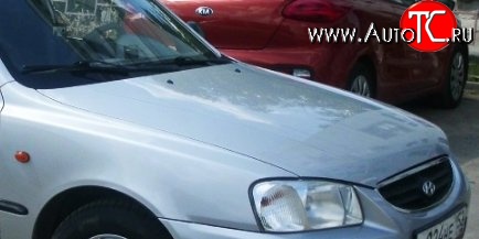 15 999 р. Капот Стандартный  Hyundai Accent  седан ТагАЗ (2001-2012) (Окрашенный)  с доставкой в г. Тольятти