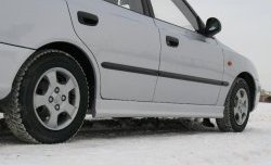 4 099 р. Пороги накладки Style  Hyundai Accent  седан ТагАЗ (2001-2012) (Неокрашенные)  с доставкой в г. Тольятти. Увеличить фотографию 4