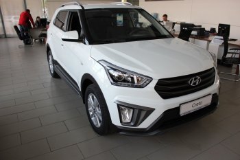 5 649 р. Накладка на передний бампер АвтоКрат Hyundai Creta GS рестайлинг (2019-2021) (Неокрашенная)  с доставкой в г. Тольятти. Увеличить фотографию 3