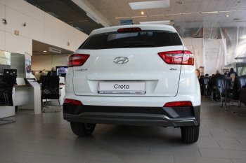 5 649 р. Накладка на задний бампер АвтоКрат Hyundai Creta GS дорестайлинг (2015-2019) (Неокрашенная)  с доставкой в г. Тольятти. Увеличить фотографию 2