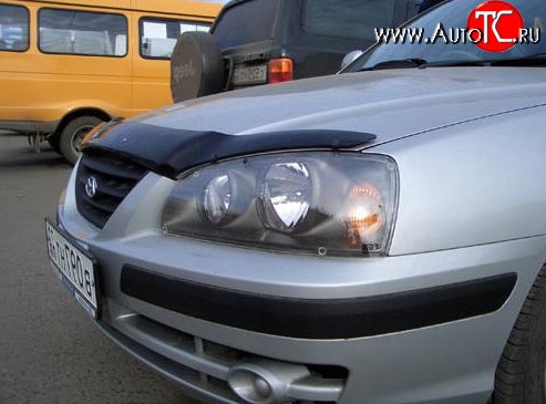 2 599 р. Дефлектор капота NovLine Hyundai Elantra XD седан дорестайлинг (2000-2003)  с доставкой в г. Тольятти