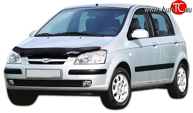 2 599 р. Дефлектор капота NovLine Hyundai Getz TB хэтчбэк 5 дв. дорестайлинг (2002-2005)  с доставкой в г. Тольятти