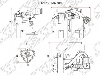 Катушка зажигания SAT Hyundai i10 PA дорестайлинг (2007-2011)