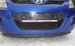 1 469 р. Сетка на бампер Russtal (черная) Hyundai i20 PB хэтчбэк дорестайлинг (2008-2012)  с доставкой в г. Тольятти. Увеличить фотографию 6