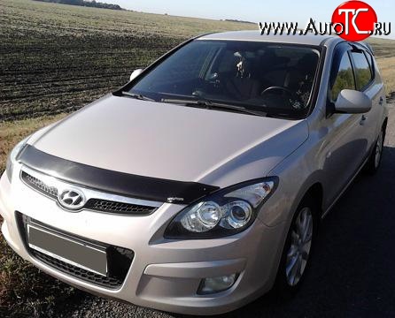 2 069 р. Дефлектор капота NovLine Hyundai I30 FD хэтчбэк 5 дв. рестайлинг (2010-2012)  с доставкой в г. Тольятти