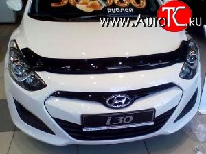 2 899 р. Дефлектор капота NovLine Hyundai I30 2 GD дорестайлинг универсал (2011-2015)  с доставкой в г. Тольятти