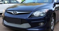 1 539 р. Сетка на бампер Russtal (хром) Hyundai I30 FD хэтчбэк 5 дв. рестайлинг (2010-2012)  с доставкой в г. Тольятти. Увеличить фотографию 3