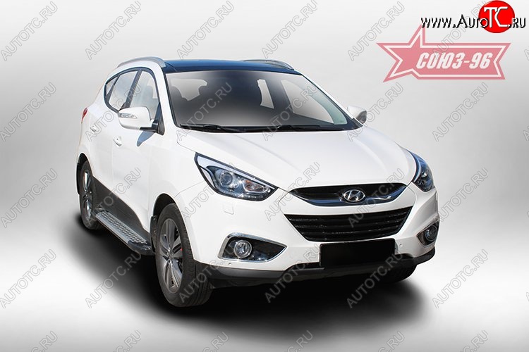 8 549 р. Пороги Souz-96 Hyundai IX35 LM дорестайлинг (2009-2013)  с доставкой в г. Тольятти