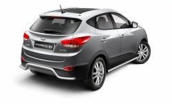 6 899 р. Защита заднего бампера из трубы диаметром 51 мм Petroil Tuning Hyundai IX35 LM рестайлинг (2013-2018) (Нержавеющая полированная сталь)  с доставкой в г. Тольятти. Увеличить фотографию 2