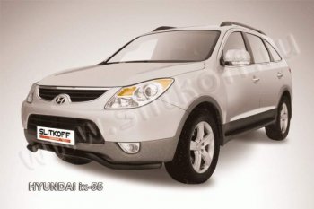 Защита переднего бампера из трубы d57 Slitkoff (волна) Hyundai IX55 EN (2006-2013)