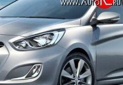 4 299 р. Переднее левое крыло Стандартное Hyundai Solaris RBr седан дорестайлинг (2010-2014) (Окрашенное)  с доставкой в г. Тольятти. Увеличить фотографию 2