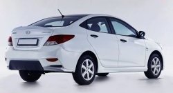 3 599 р. Пороги накладки Sport Hyundai Solaris RBr седан рестайлинг (2014-2017) (Неокрашенные)  с доставкой в г. Тольятти. Увеличить фотографию 6