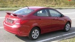 7 699 р. Спойлер Блиц  Hyundai Solaris  RBr (2010-2017) седан дорестайлинг, седан рестайлинг (Неокрашенный)  с доставкой в г. Тольятти. Увеличить фотографию 2