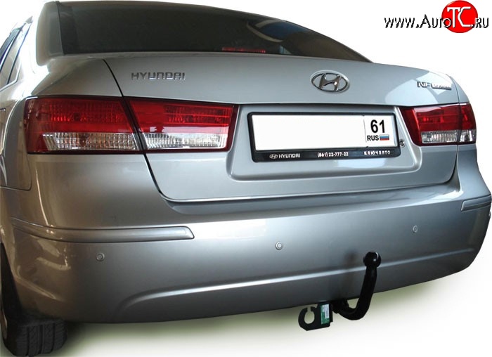 64 999 р. Фаркоп Лидер Плюс Hyundai Sonata NF дорестайлинг (2004-2008) (Без электропакета)  с доставкой в г. Тольятти