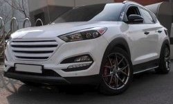 9 649 р. Решётка радиатора CT Hyundai Tucson LM (2010-2017) (Неокрашенная)  с доставкой в г. Тольятти. Увеличить фотографию 5