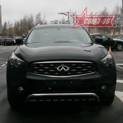 29 384 р. Защита переднего бампера Souz-96 (d60) INFINITI FX50 S51 рестайлинг (2012-2014)  с доставкой в г. Тольятти. Увеличить фотографию 2