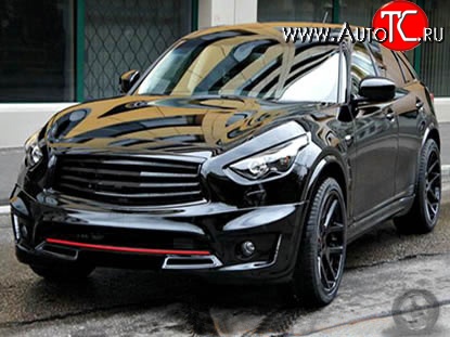 11 499 р. Решётка радиатора Elford INFINITI FX37 S51 рестайлинг (2011-2013) (Неокрашенная)  с доставкой в г. Тольятти