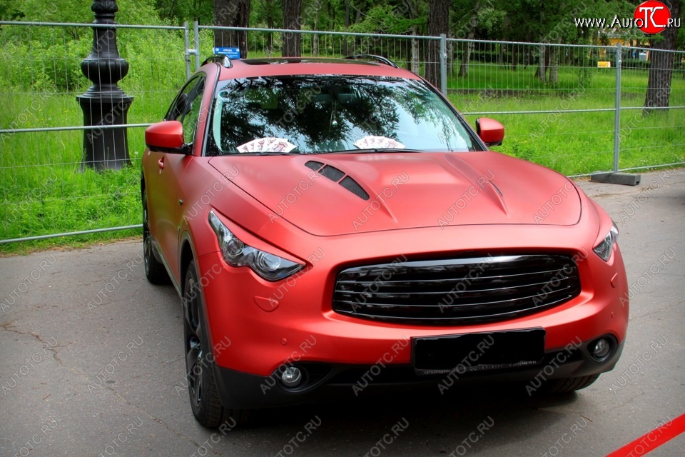 7 949 р. Решетка радиатора MzSpeed INFINITI FX50 S51 дорестайлинг (2008-2011) (Неокрашенная)  с доставкой в г. Тольятти