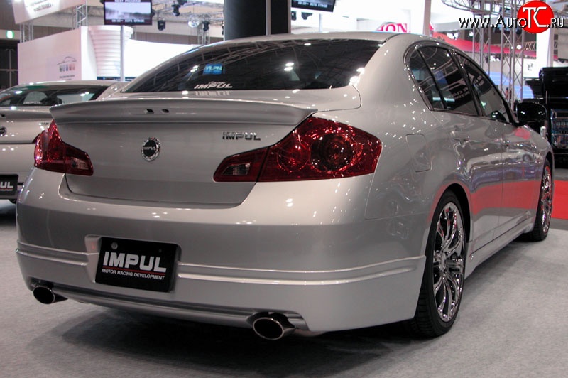 25 249 р. Накладка на задний бампер Impul INFINITI G35 V36 седан (2006-2015) (Неокрашенная)  с доставкой в г. Тольятти