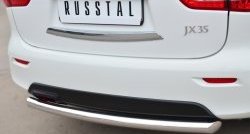 14 999 р. Одинарная защита заднего бампера из трубы диаметром 63 мм SLITKOFF INFINITI JX35 (2012-2014)  с доставкой в г. Тольятти. Увеличить фотографию 2