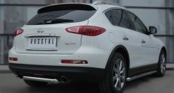 11 999 р. Защита порогов из круглой трубы диаметром 63 мм SLITKOFF INFINITI Qx50 J50 дорестайлинг (2013-2016)  с доставкой в г. Тольятти. Увеличить фотографию 4