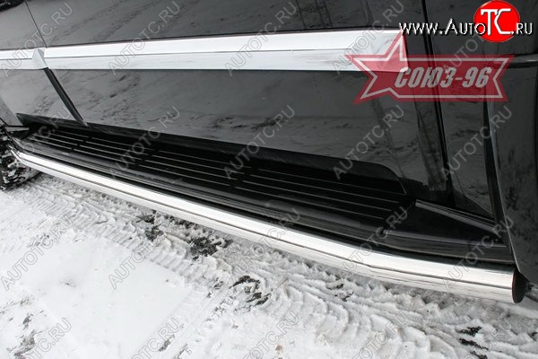 15 614 р. Защита порогов Souz-96 (d60) INFINITI QX56 JA60 рестайлинг (2007-2010)  с доставкой в г. Тольятти