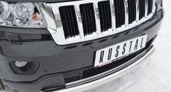 16 899 р. Одинарная защита переднего бампера диаметром 76 мм SLITKOFF Jeep Grand Cherokee WK2 дорестайлинг (2010-2013)  с доставкой в г. Тольятти. Увеличить фотографию 2