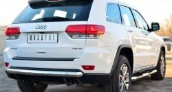 12 499 р. Одинарная защита заднего бампера из трубы диаметром 76 мм SLITKOFF Jeep Grand Cherokee WK2 дорестайлинг (2010-2013)  с доставкой в г. Тольятти. Увеличить фотографию 4