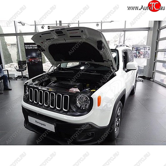 2 049 р. Упоры капота Russtal Jeep Renegade дорестайлинг (2014-2018)  с доставкой в г. Тольятти