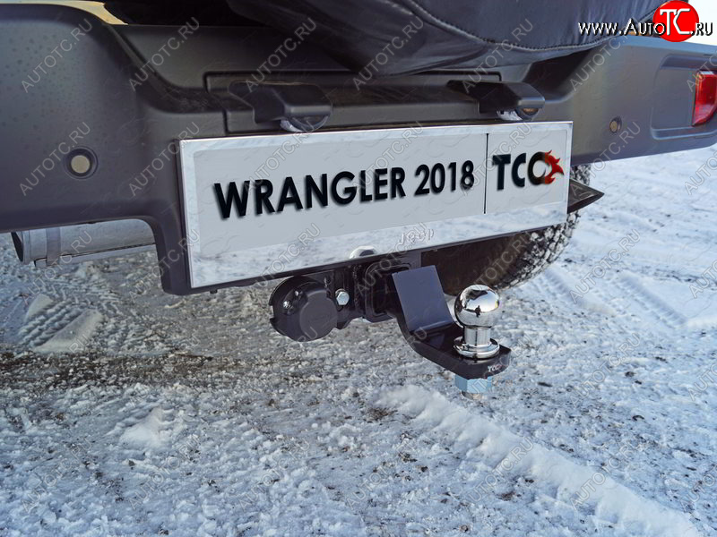 12 849 р. Фаркоп (тягово-сцепное устройство) TCC (2.0T)  Jeep Wrangler  JL (2018-2024) 3 дв. дорестайлинг (Оцинкованный, шар E - оцинкованный)  с доставкой в г. Тольятти