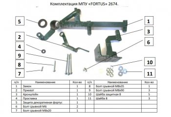 15 999 р. Замок КПП FORTUS (6MT) KIA Seltos (2019-2025)  с доставкой в г. Тольятти. Увеличить фотографию 3