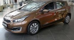 4 599 р. Молдинги RA KIA Ceed 2 JD рестайлинг, хэтчбэк (2015-2018) (Поверхность шагрень)  с доставкой в г. Тольятти. Увеличить фотографию 5