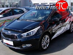 4 599 р. Дефлектор капота NovLine KIA Ceed 1 ED рестайлинг, хэтчбэк 5 дв. (2010-2012)  с доставкой в г. Тольятти