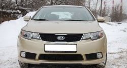 4 599 р. Накладка на передний бампер GT Dynamics KIA Cerato 2 TD седан (2008-2013) (Неокрашенная)  с доставкой в г. Тольятти. Увеличить фотографию 2