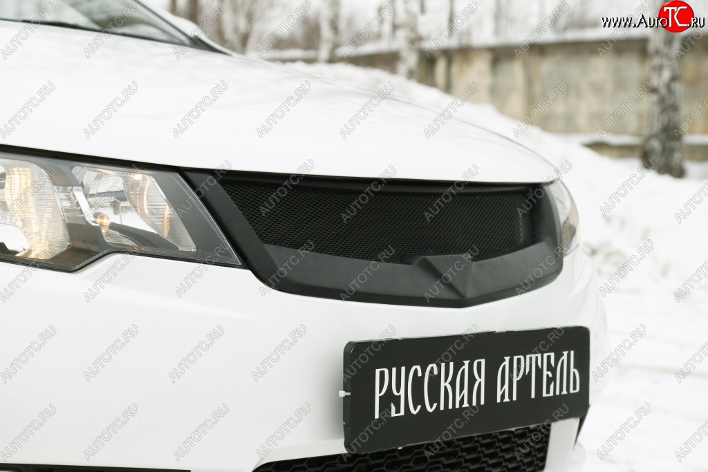 4 089 р. Решётка радиатора (Forte) RA KIA Cerato 2 TD седан (2008-2013) (Поверхность глянец (под окраску), Неокрашенная)  с доставкой в г. Тольятти