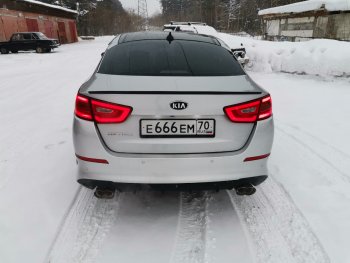 3 399 р. Лип спойлер АВТОКРАТ KIA Optima 3 TF рестайлинг седан (2013-2016) (Неокрашенный)  с доставкой в г. Тольятти. Увеличить фотографию 4