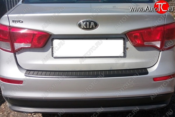 679 р. Защитная накладка заднего бампера Тюн-Авто KIA Rio 3 QB рестайлинг седан (2015-2017)  с доставкой в г. Тольятти