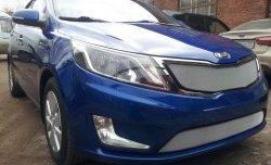 1 539 р. Нижняя сетка на бампер Russtal (хром) KIA Rio 3 QB дорестайлингхэтчбек5дв. (2011-2015)  с доставкой в г. Тольятти. Увеличить фотографию 3