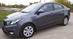 3 269 р. Молдинги RA (вариант 2, комплект 4 шт) KIA Rio 3 QB рестайлинг седан (2015-2017) (Поверхность глянец (под окраску), Неокрашенные)  с доставкой в г. Тольятти. Увеличить фотографию 5