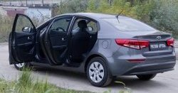 2 259 р. Накладки на порожки автомобиля RA v2 KIA Rio 3 QB рестайлинг седан (2015-2017)  с доставкой в г. Тольятти. Увеличить фотографию 2