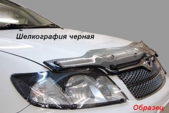 2 049 р. Дефлектор капота CA-Plastic  KIA Rio  X-line (2017-2021) (Classic черный, Без надписи)  с доставкой в г. Тольятти. Увеличить фотографию 7