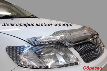 2 049 р. Дефлектор капота CA-Plastic  KIA Rio  X-line (2017-2021) (Classic черный, Без надписи)  с доставкой в г. Тольятти. Увеличить фотографию 9