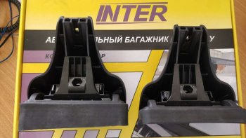 2 999 р. Комплект опор багажника INTER KIA Rio 4 FB дорестайлинг седан (2016-2020)  с доставкой в г. Тольятти. Увеличить фотографию 3