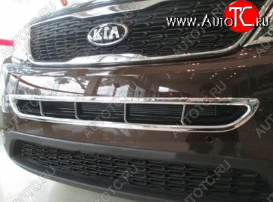 8 849 р. Накладка на передний воздуховод СТ KIA Sorento XM рестайлинг (2012-2015) (Неокрашенная)  с доставкой в г. Тольятти